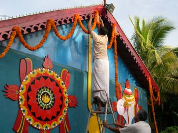 Temple Decorating