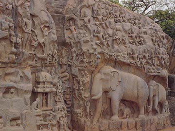 Arjunas Penance Rock Carving