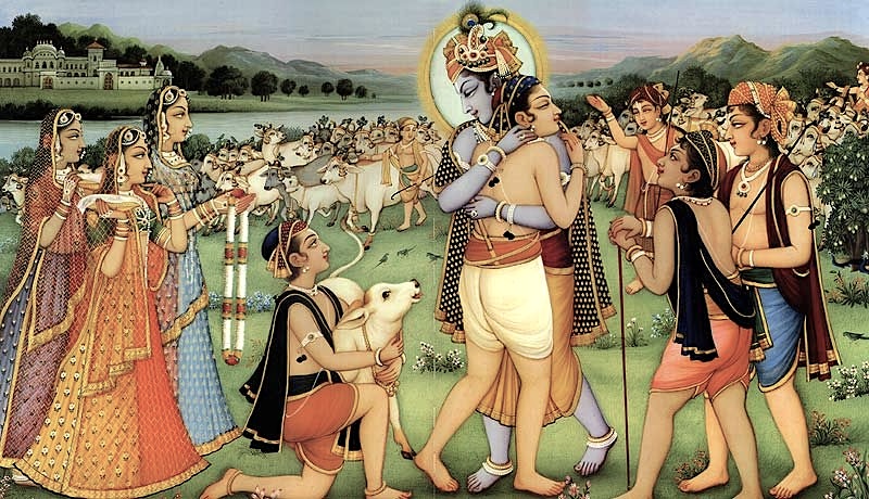 Krishna with Gopakumara