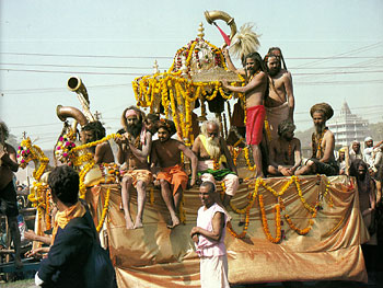 Bath procession at Kumbha Mela