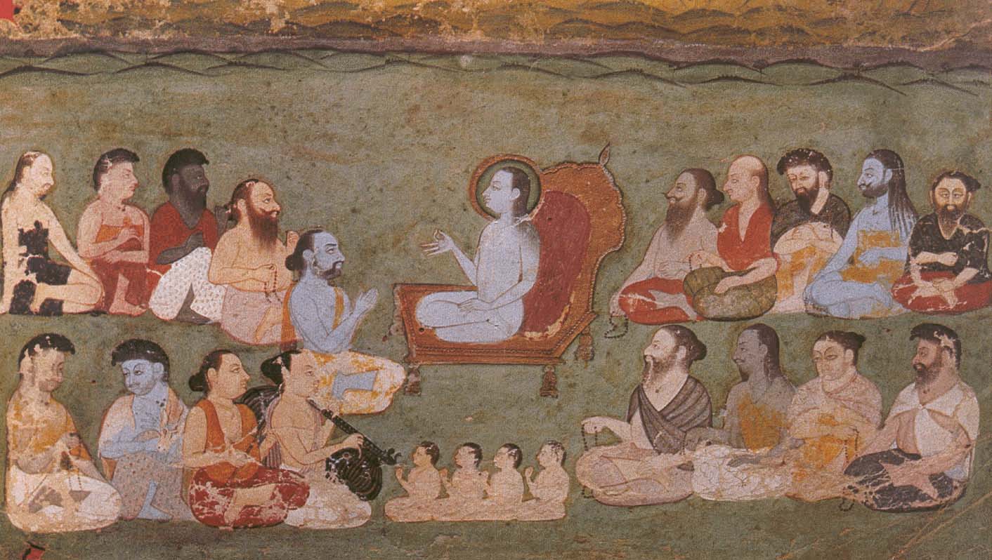 Sukadeva speaking the Bhagavatam