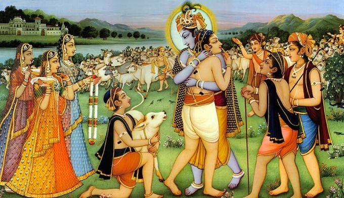 Krishna meets Gopakumara