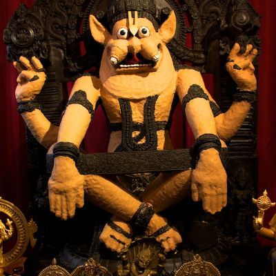 Yoga Narasingha cover with candan, Narasingha Caturdasi, 2010