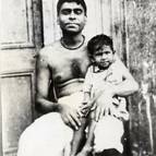 Srila Bhaktivinoda Thakura with child