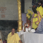 Nirmal Chandra Goswami on the Altar