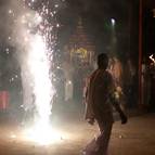 Fireworks for Gaura-Gadadhara