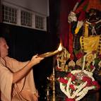 Srila Guru Maharaja offering Maha-Arati