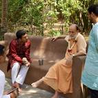 Sripada Visnu Maharaja Talking with the Devotees