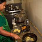 Ratna-cintamani Mataji Cooking for Mahaprabhu