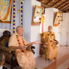 Srila Guru Maharaja Giving Class