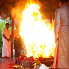 The last fiery oblation to Agni