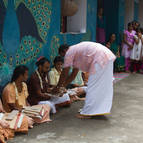 Madhumangala honouring the devotees