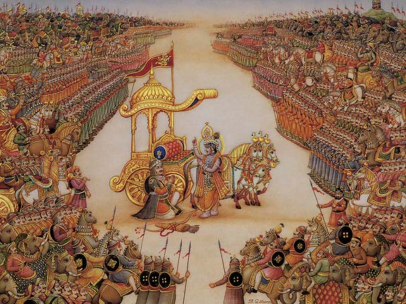 Bhakti - Krishna & Arjuna